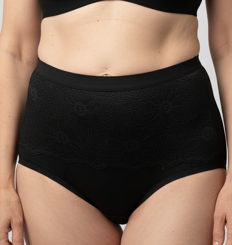 Floral Lace Brief – Extra Heavy Urine Leakage - Image 10
