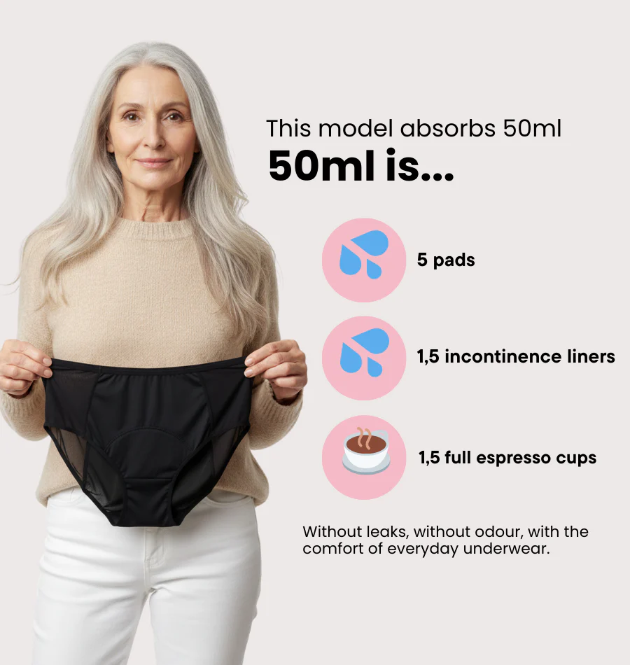 Lace Brief - Moderate Urine Leakage - Image 5
